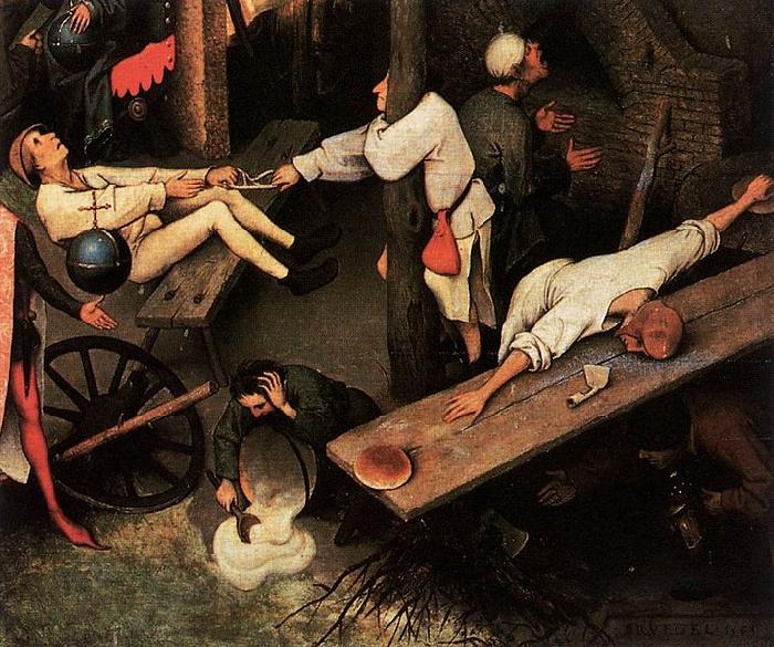 Pieter Bruegel the Elder Netherlandish Proverbs oil painting picture